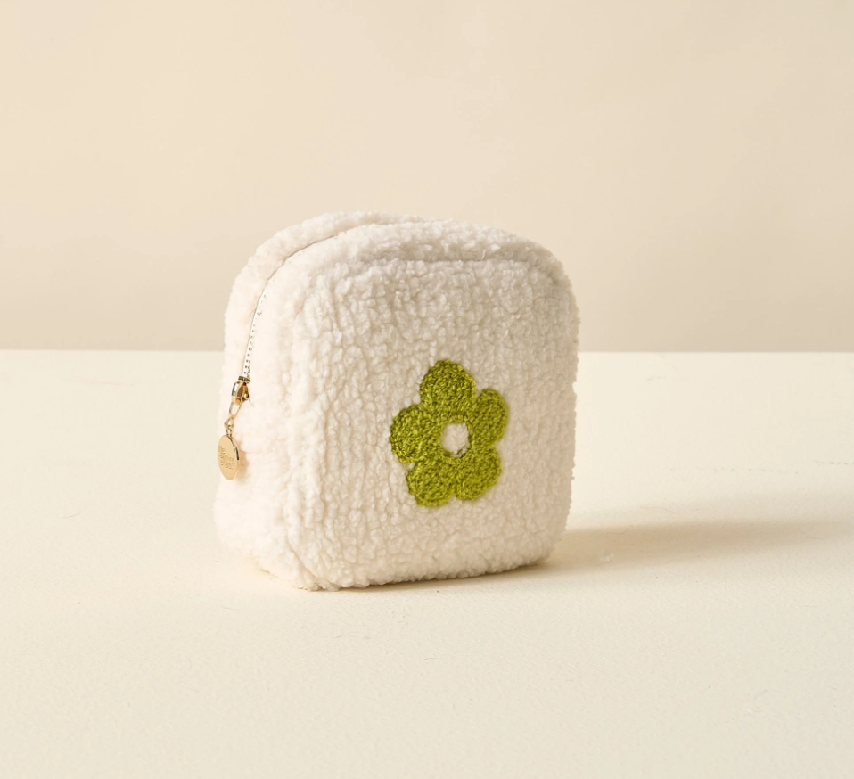 Teddy Pouch Square Flower