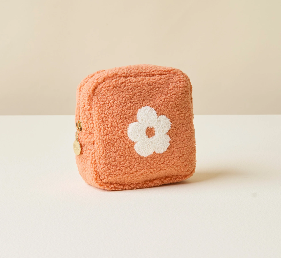 Teddy Pouch Square Flower