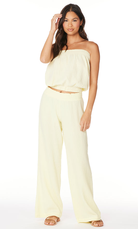 Sunshine Wide Leg Smocked Waist Pants