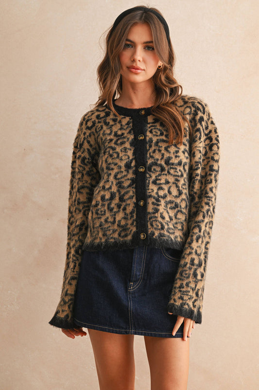 Zimmerman Leopard Print Cardigan