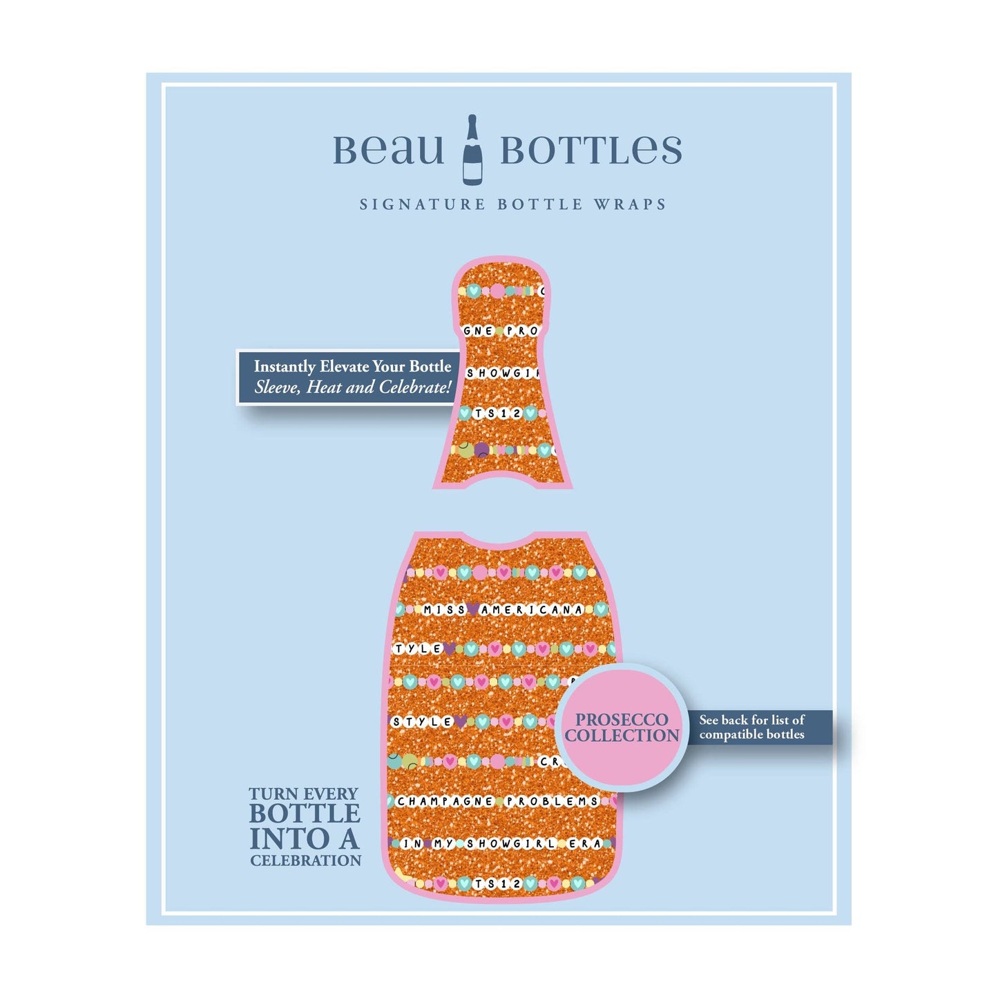 Beau Bottles Friendship Bracelets - Prosecco Collection
