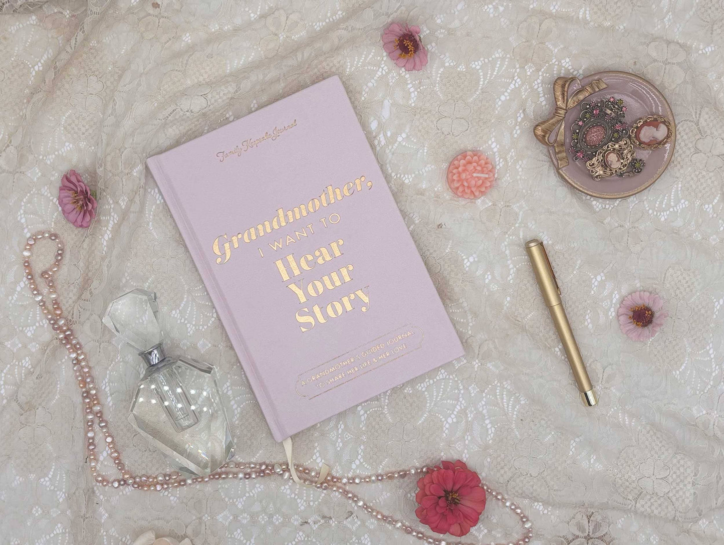 Grandmother, I Want to Hear Your Story Heirloom (Light Rose Color Version)
