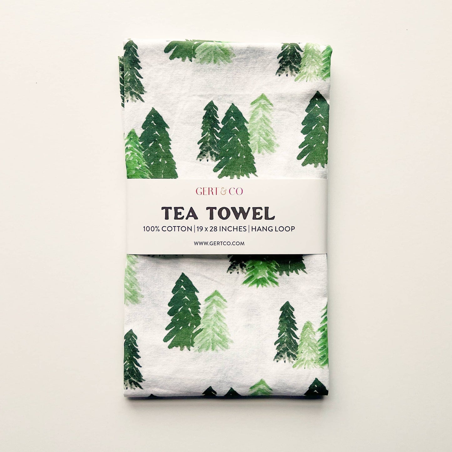 Forest Trees Kitchen Towel | Christmas Tea Towel