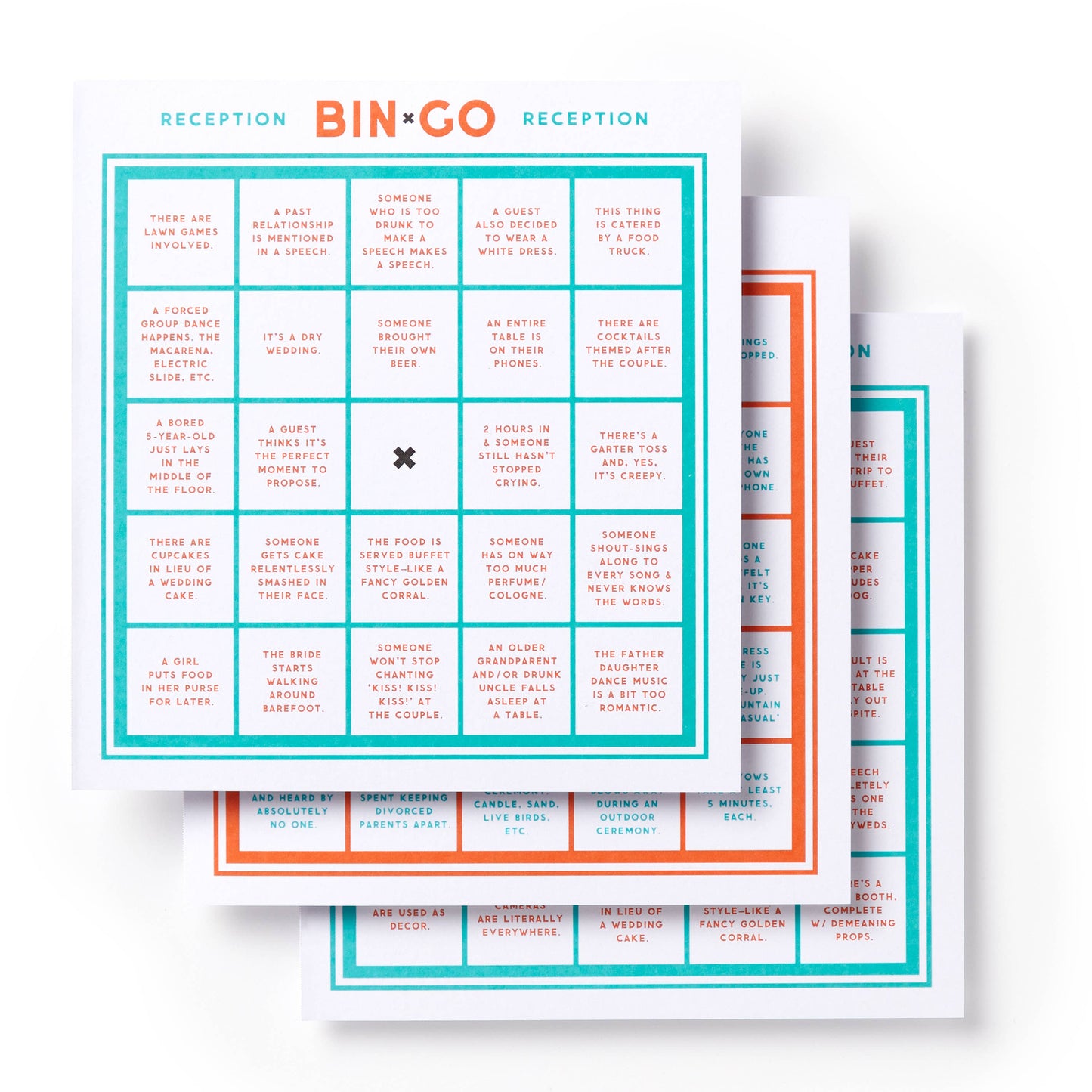 Bin-go Endure A Wedding Bingo Book