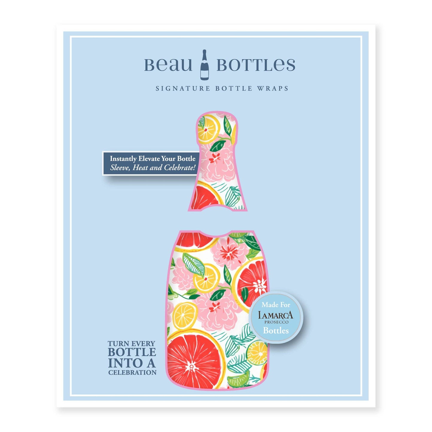 Beau Bottles Preppy Grapefruits - Prosecco Collection