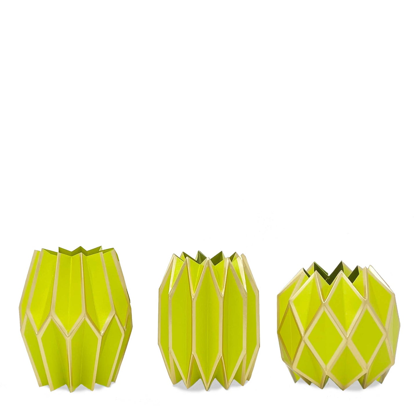 Chartreuse Paper Vase Wrap