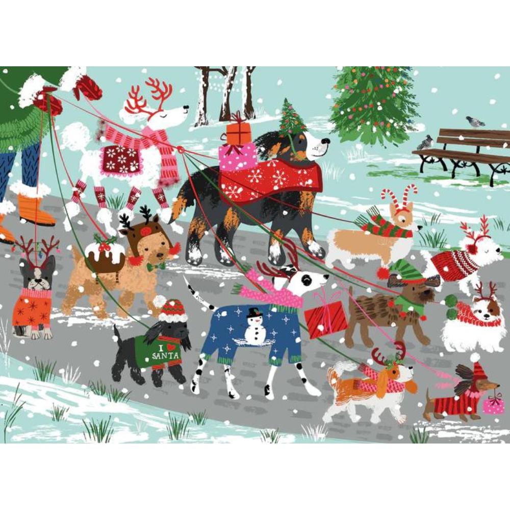 Happy Howlidays Christmas Dogs Puzzle