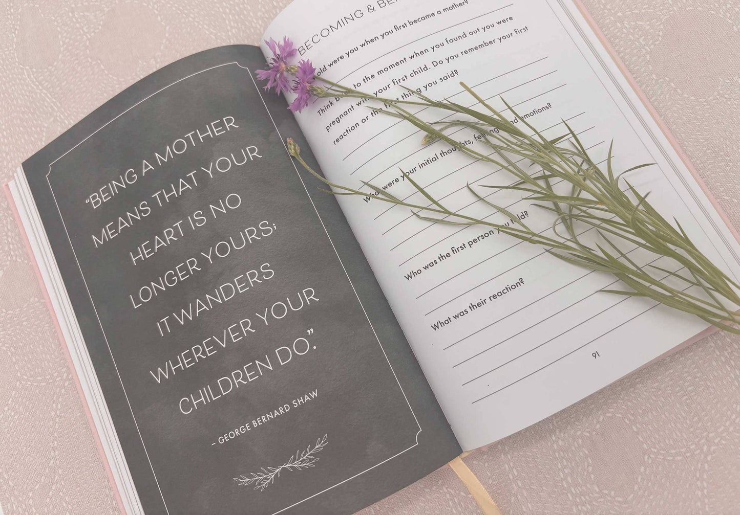 Grandmother, I Want to Hear Your Story Heirloom (Light Rose Color Version)