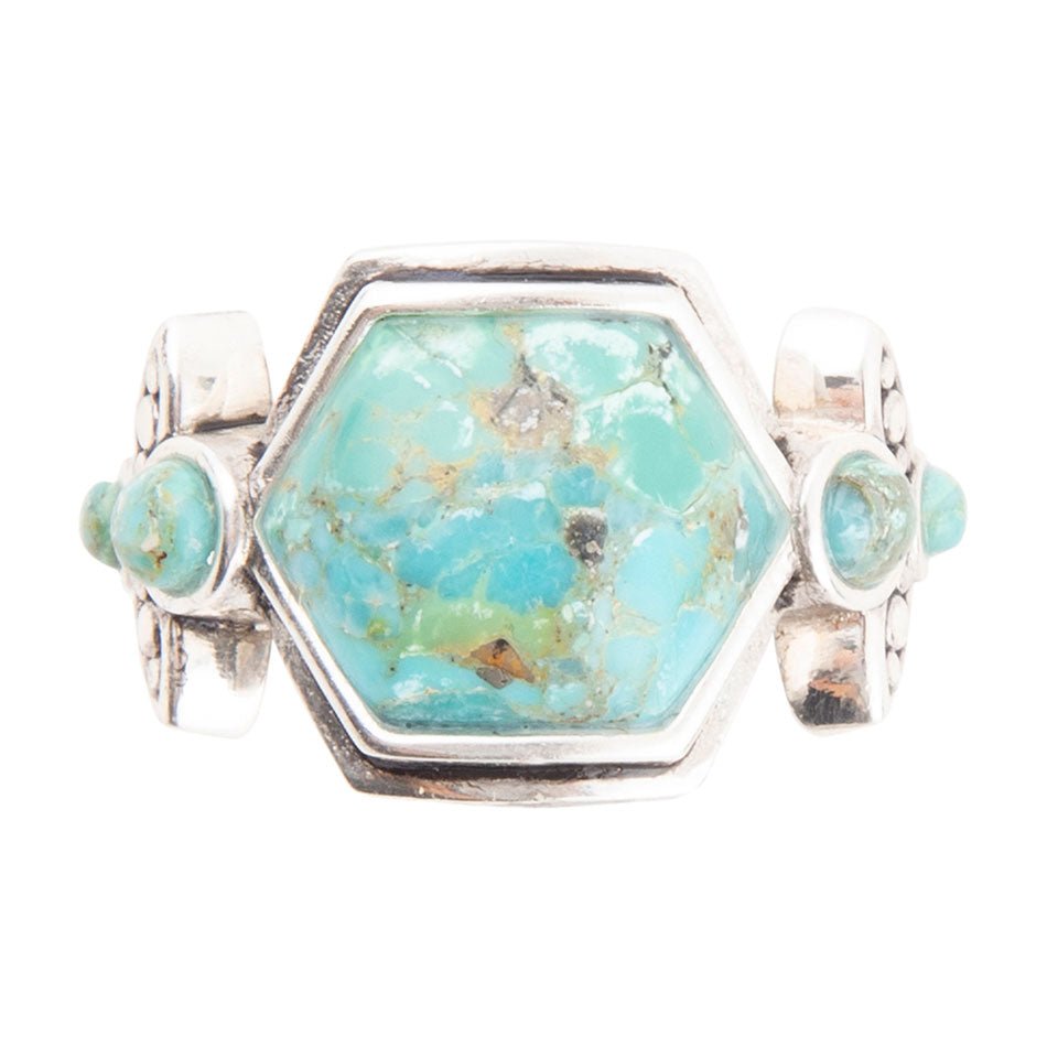 Emile Blue Turquoise and Sterling Silver Ring (Online Only)
