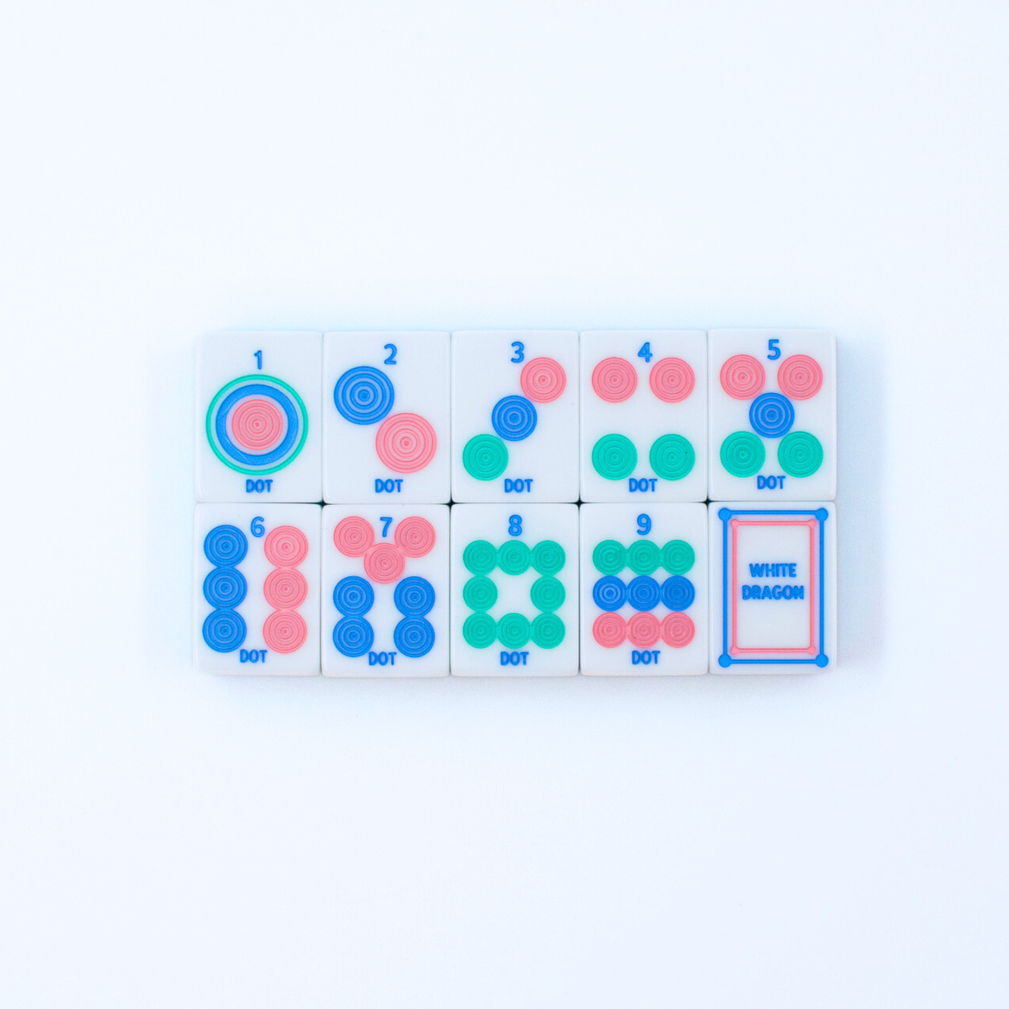 Crystal Prism Blue | Mahjong with Bold Angles and Vibrant Vibes | 1.25" x 0.9" x 0.7"