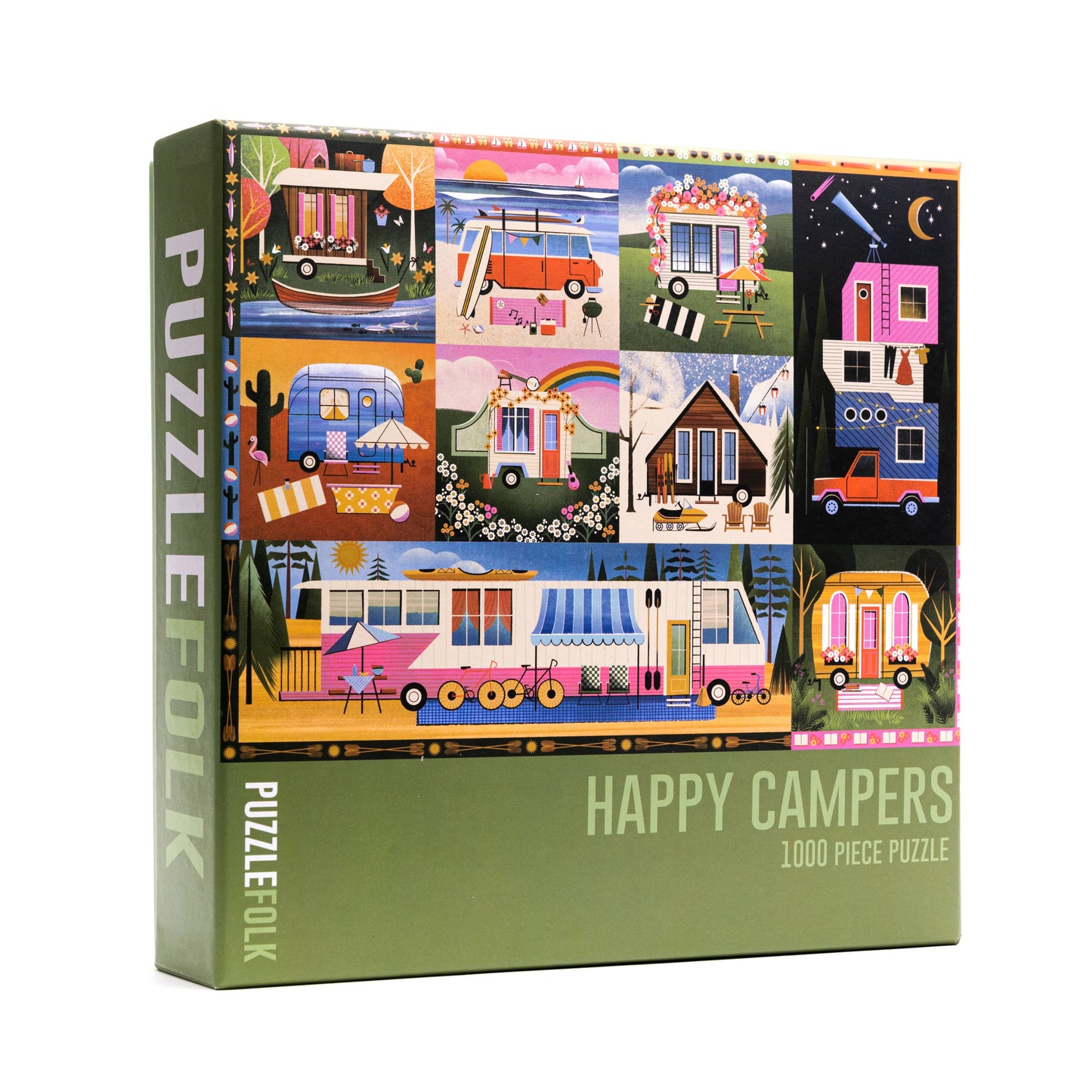 Happy Campers 1,000 Piece Caming Puzzle