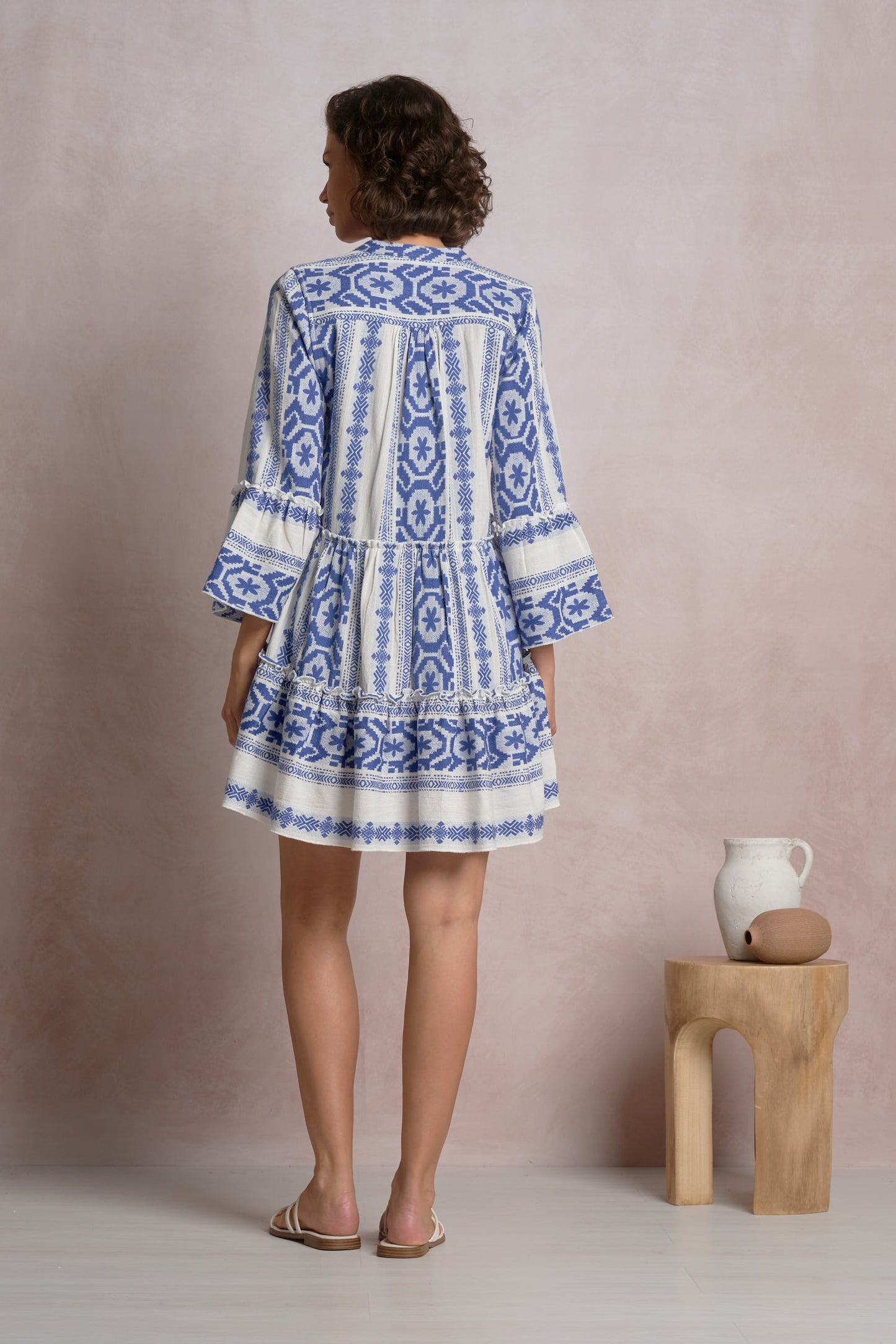 Maude Bell Sleeved TIered Dress