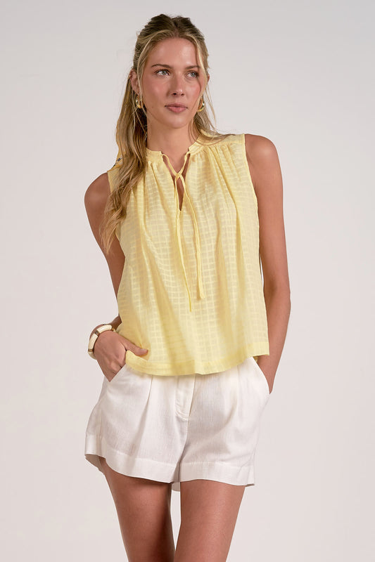 Sally Checked Sleeveless top