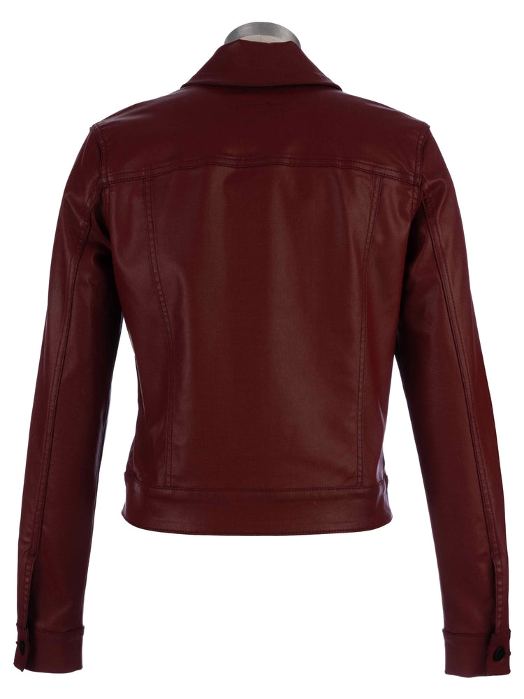 Julia Cropped Jacket in Red